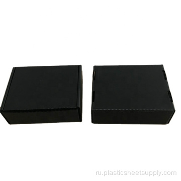 Черный гофрированный лист для продажи с возможностью горячей замены из гофрированного картона PP